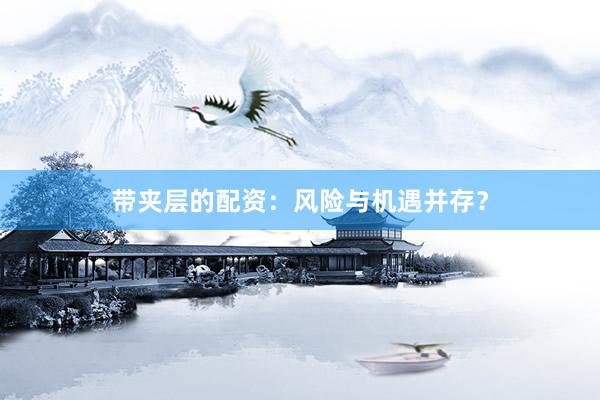 带夹层的配资：风险与机遇并存？